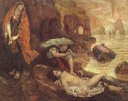 Brown, Ford Madox The Finding of Don Juan by Haidee Spain oil painting reproduction